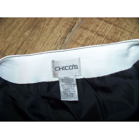 Chico's Embellished Black and White Blazer - Size 2 (12) Women - Picture 5 of 6